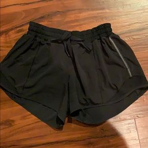 black lululemon shorts!!
